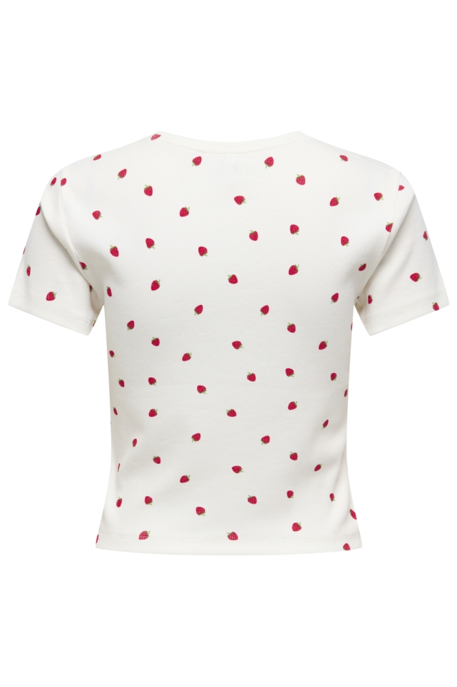 Only witte dames t-shirt | Achteraanzicht
