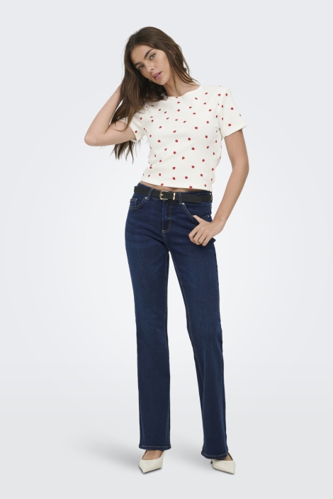 Only witte dames t-shirt | Model