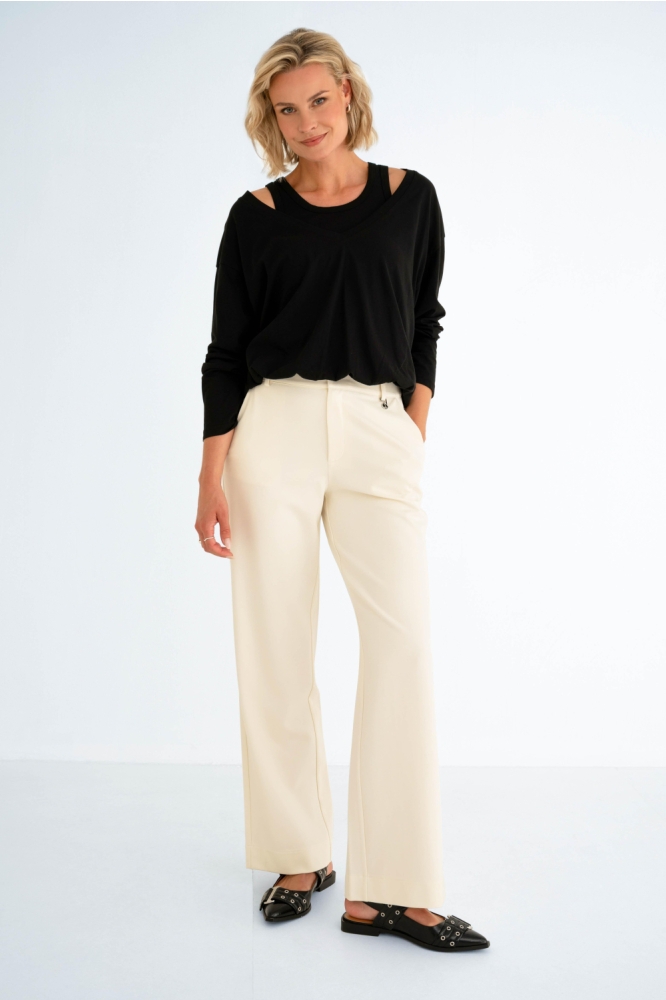 Maicazz zwarte dames t-shirt | Model