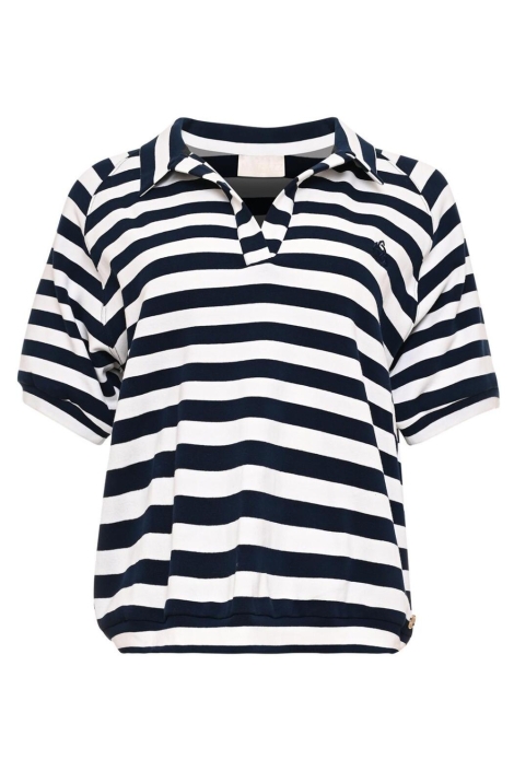 Maicazz blauwe dames t-shirt | Vooraanzicht