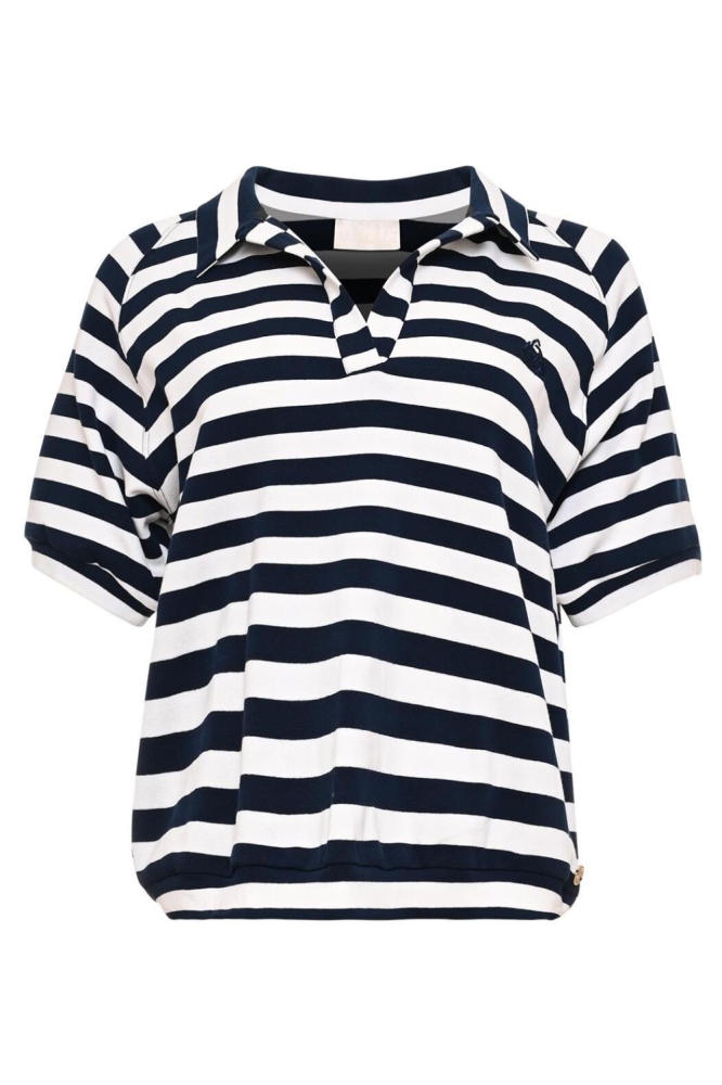 Maicazz blauwe dames t-shirt | Vooraanzicht