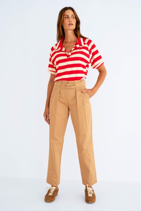 Maicazz rode dames t-shirt | Model