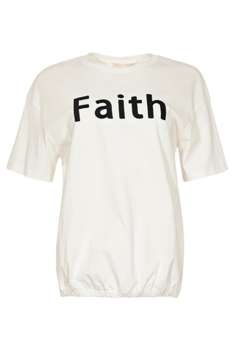 Maicazz ecru dames t-shirt | Vooraanzicht