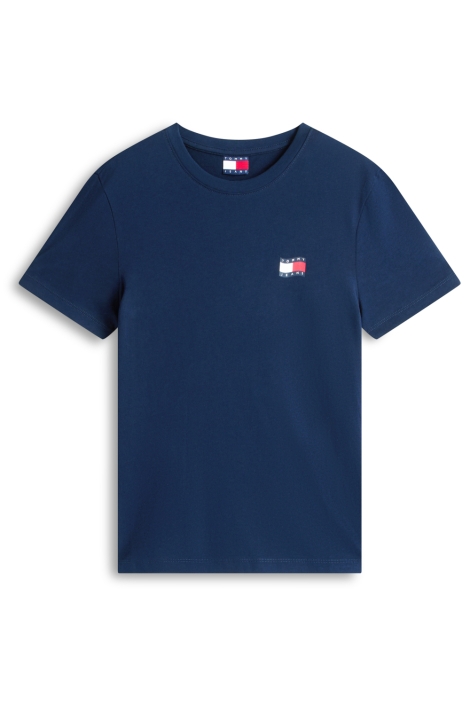 Tommy Jeans blauwe dames t-shirt | Vooraanzicht
