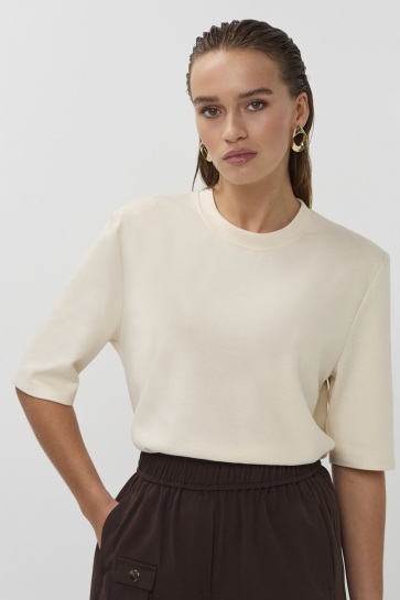Studio Amaya T-shirt LILLY T SHIRT 263ST 20 101 Off White