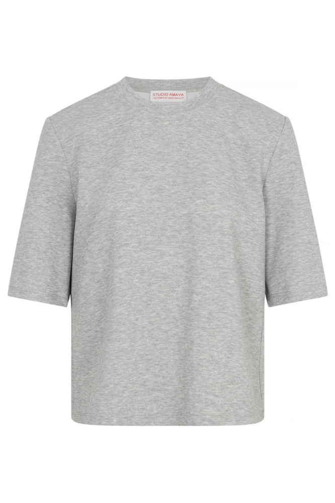 Studio Amaya grijze dames t-shirt | Vooraanzicht