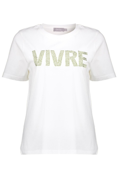 Geisha witte dames t-shirt | Vooraanzicht
