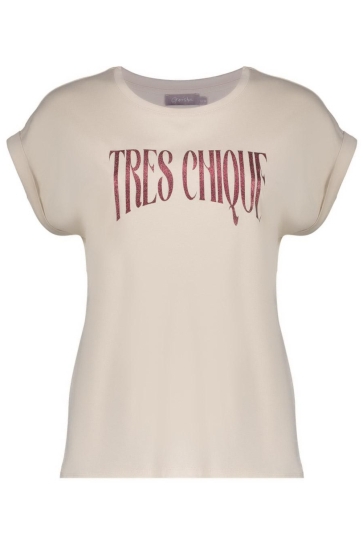 Geisha T SHIRT TRES CHIQUE 62143 41 Sand/Cherry