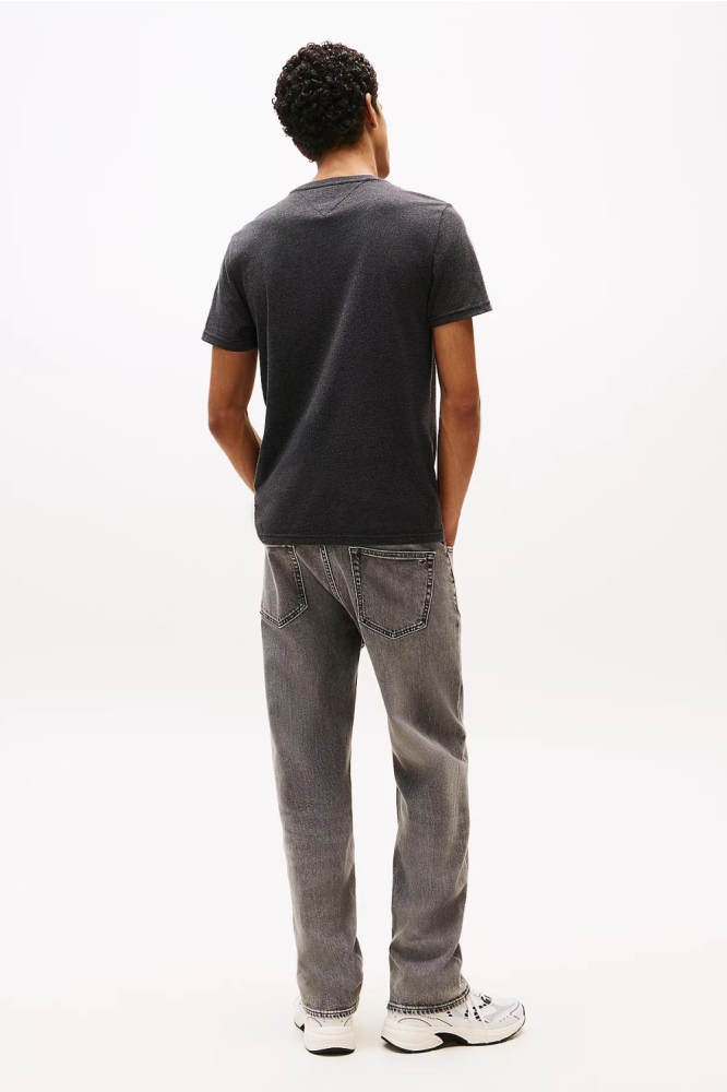 Tommy Jeans blauwe heren t-shirt | Model achteraanzicht