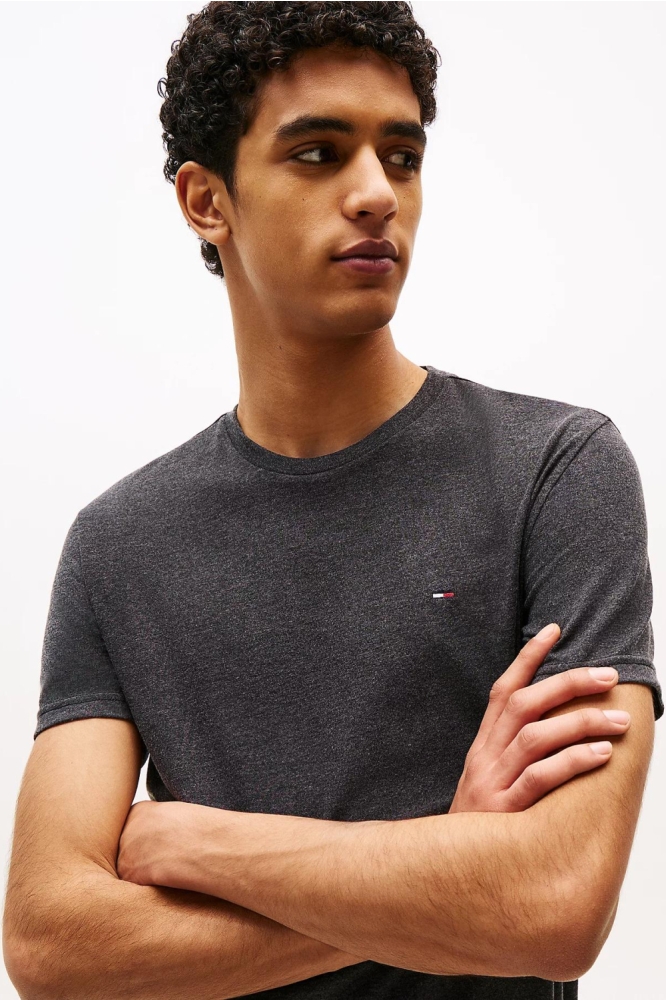 Tommy Jeans blauwe heren t-shirt | Close up