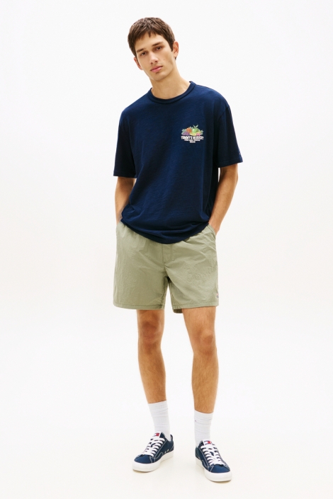 Tommy Jeans blauwe heren t-shirt | Model