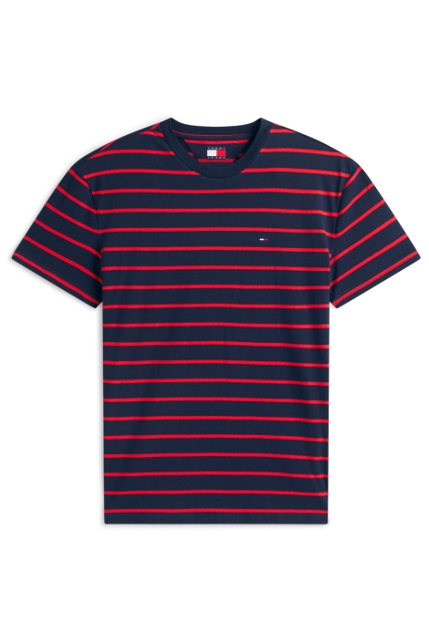 Tommy Jeans blauwe heren t-shirt | Vooraanzicht