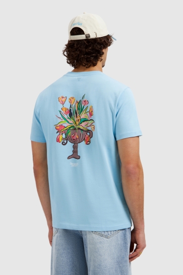 Pure Path FLOWER VASE T SHIRT 26010112 99 SKY BLUE