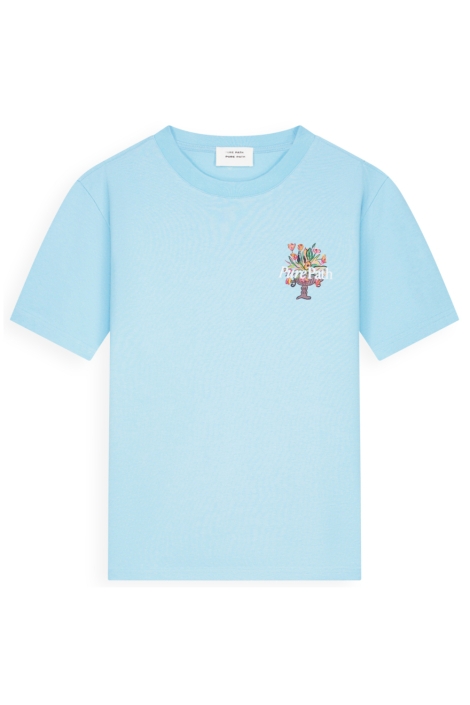 Pure Path blauwe heren t-shirt | Vooraanzicht