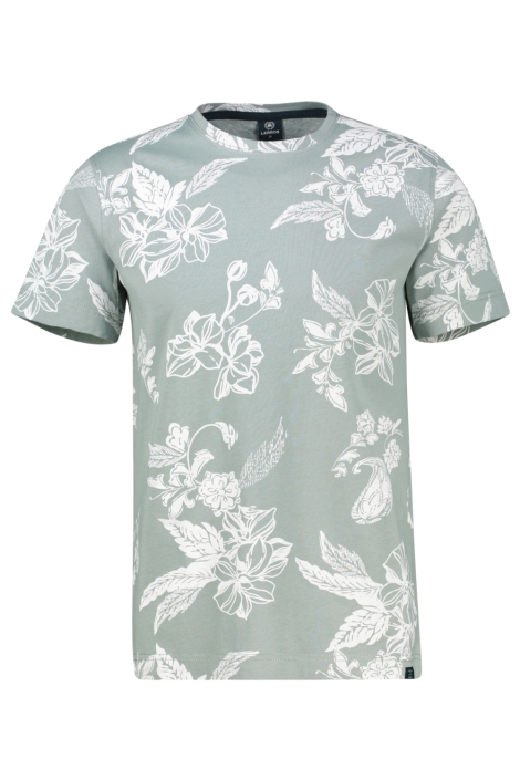 Lerros groene heren t-shirt | Vooraanzicht