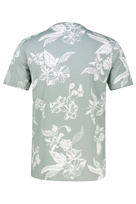 Lerros groene heren t-shirt | Achteraanzicht