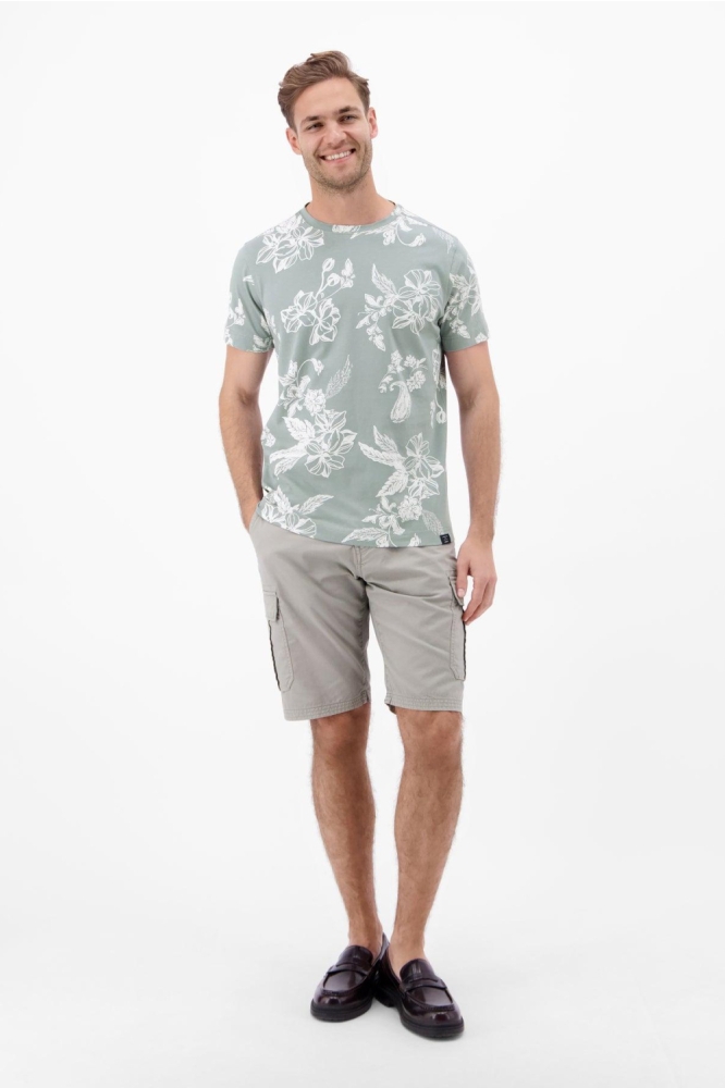 Lerros groene heren t-shirt | Model