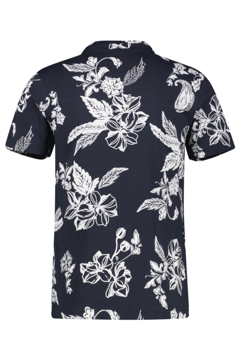 Lerros blauwe heren t-shirt | Achteraanzicht