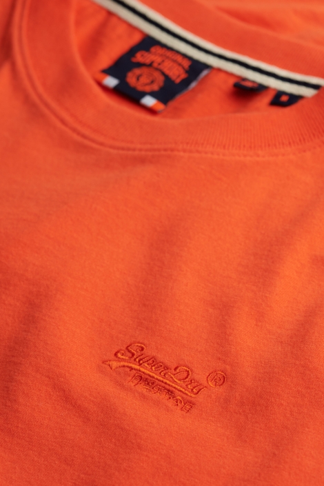 Superdry oranje heren t-shirt | Close up
