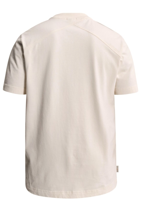 Cast Iron beige heren t-shirt | Achteraanzicht
