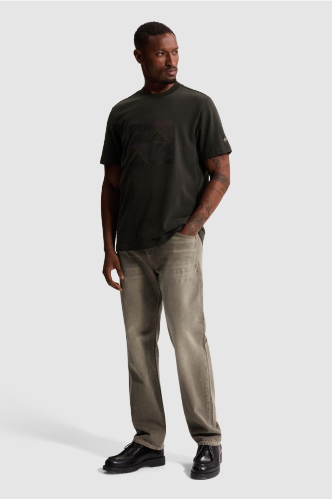 Cast Iron grijze heren t-shirt | Model