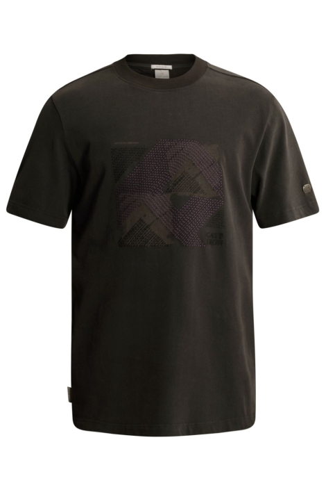Cast Iron grijze heren t-shirt | Vooraanzicht