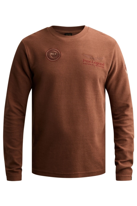 PME legend bruine heren t-shirt | Vooraanzicht