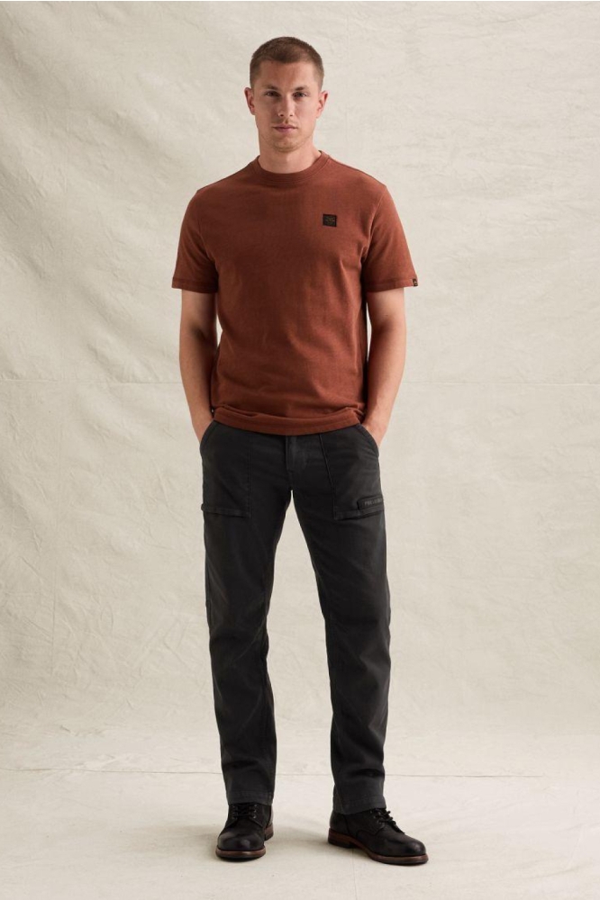 PME legend bruine heren t-shirt | Model