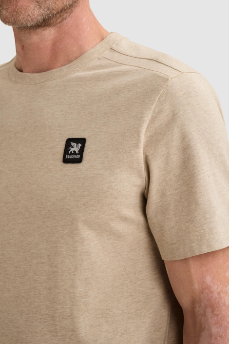 Vanguard beige heren t-shirt | Close up