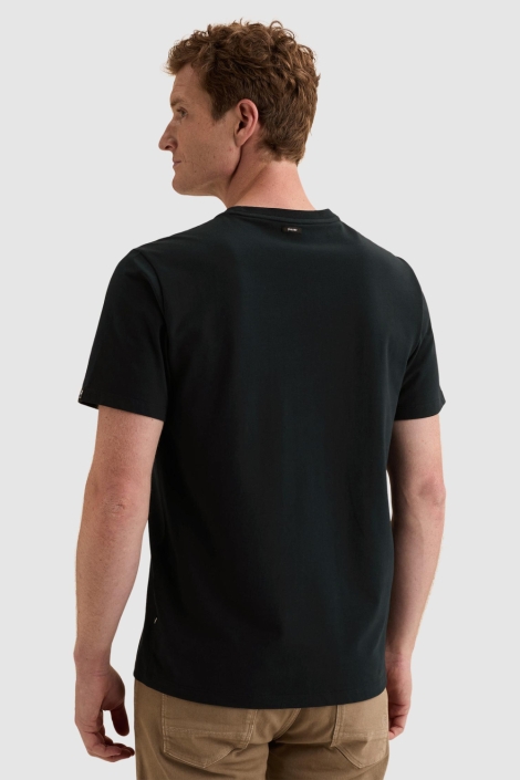 Vanguard blauwe heren t-shirt | Model achteraanzicht