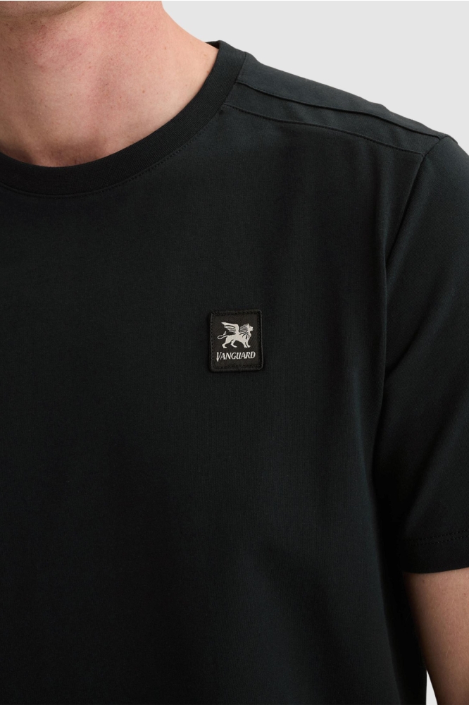 Vanguard blauwe heren t-shirt | Close up