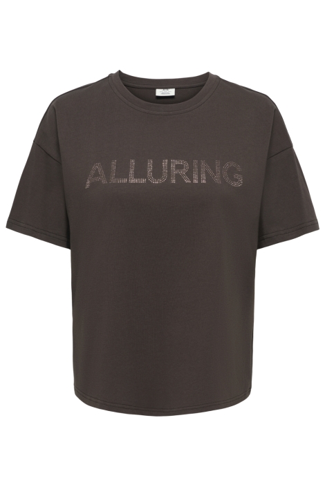 Jacqueline de Yong bruine dames t-shirt | Vooraanzicht