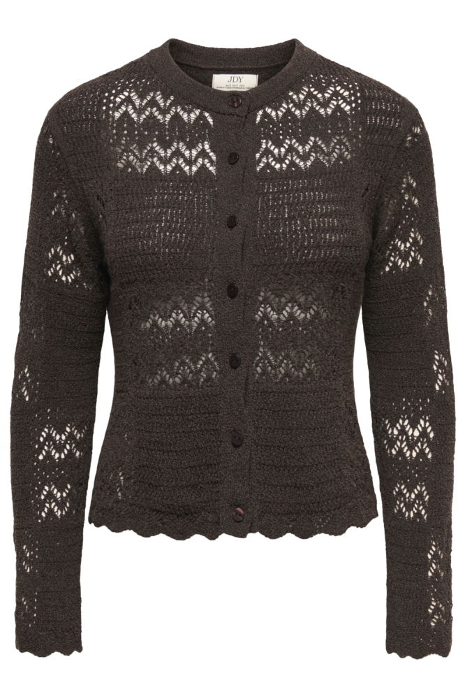 Jacqueline de Yong bruine dames vest | Vooraanzicht