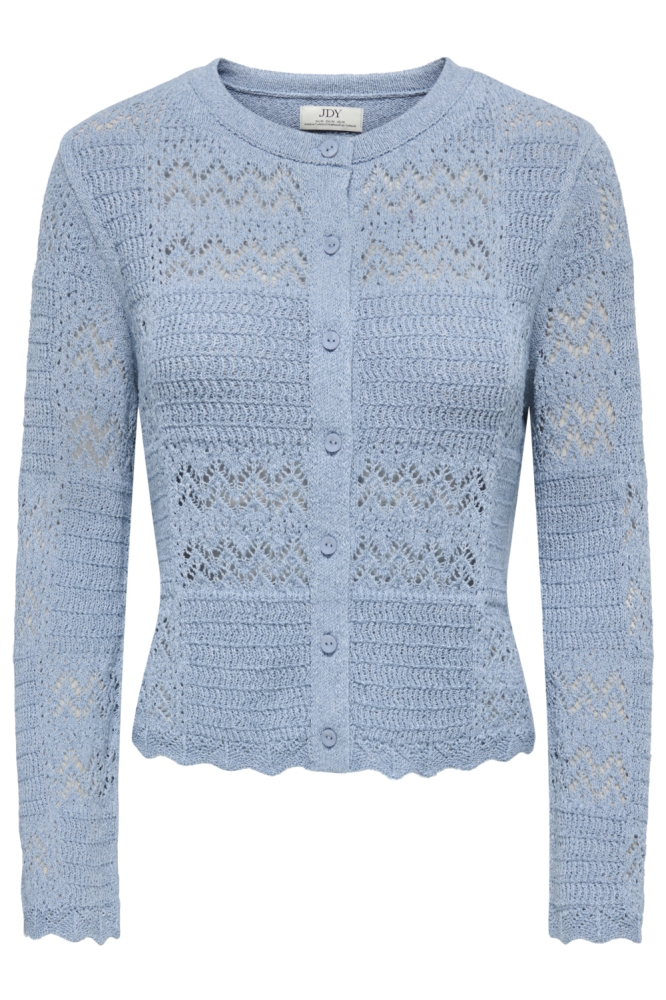 Jacqueline de Yong blauwe dames vest | Vooraanzicht