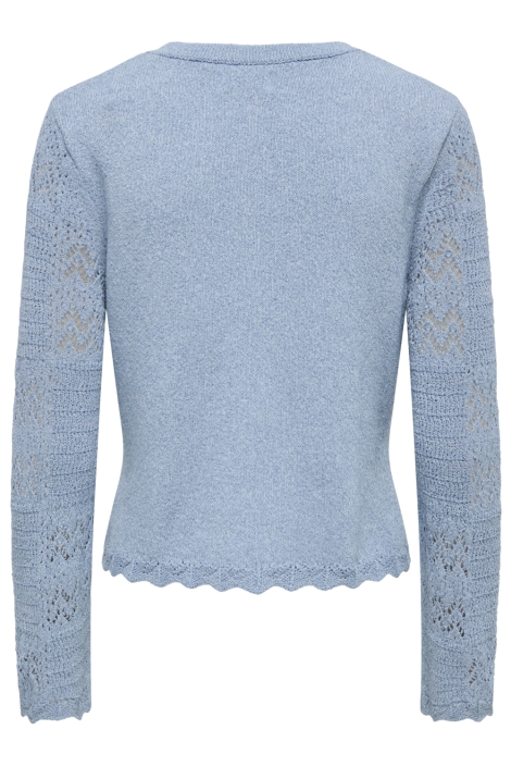 Jacqueline de Yong blauwe dames vest | Achteraanzicht