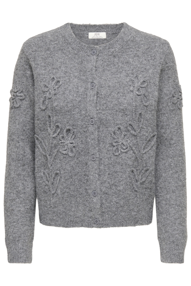 Jacqueline de Yong grijze dames vest | Vooraanzicht