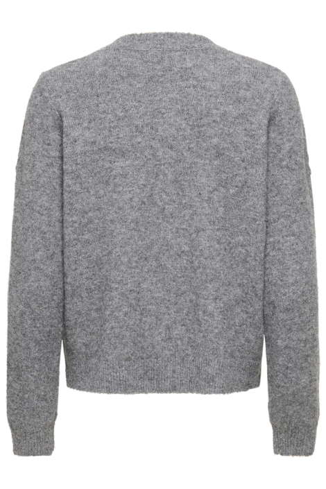 Jacqueline de Yong grijze dames vest | Achteraanzicht