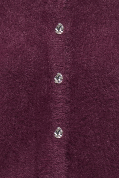 Jacqueline de Yong bordeaux dames vest | Close up