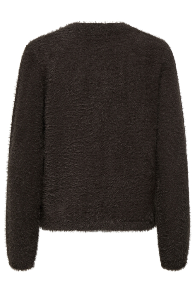 Jacqueline de Yong bruine dames vest | Achteraanzicht