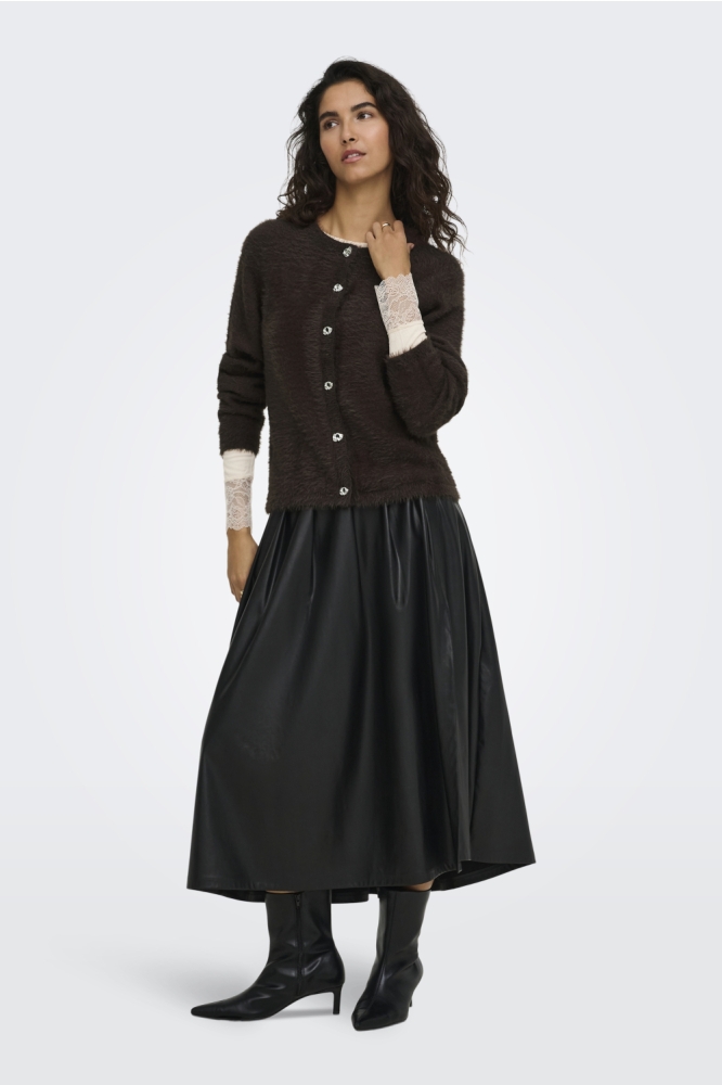 Jacqueline de Yong bruine dames vest | Model