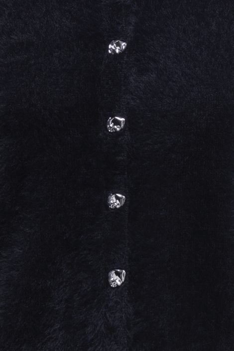 Jacqueline de Yong zwarte dames vest | Kleurstaal