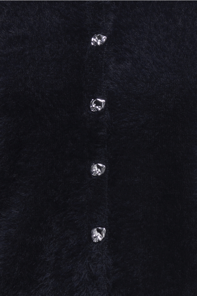 Jacqueline de Yong zwarte dames vest | Kleurstaal