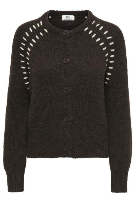 Jacqueline de Yong bruine dames vest | Vooraanzicht