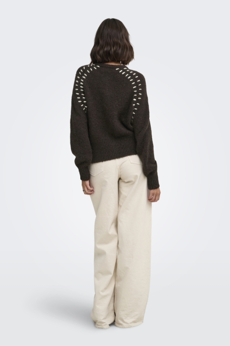 Jacqueline de Yong bruine dames vest | Model