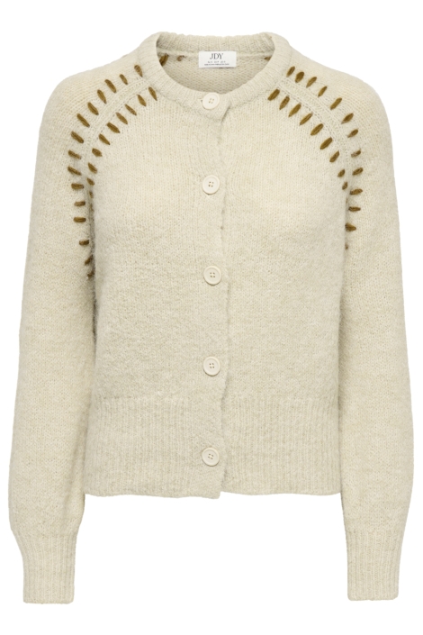 Jacqueline de Yong beige dames vest | Vooraanzicht