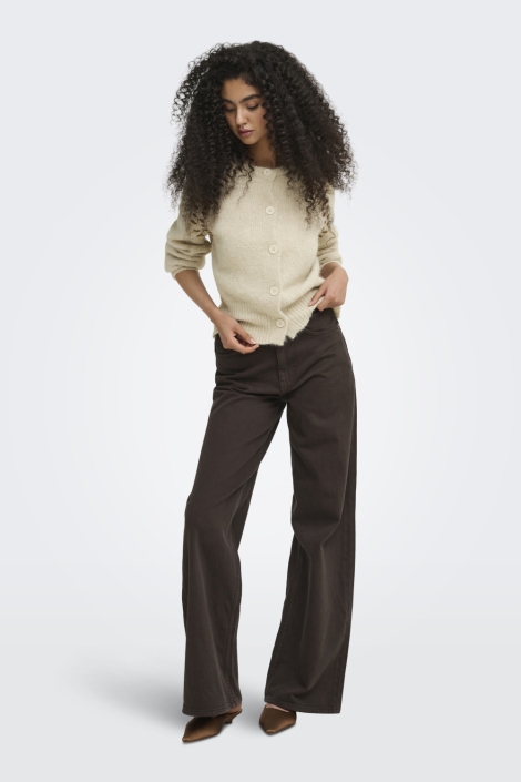 Jacqueline de Yong beige dames vest | Model