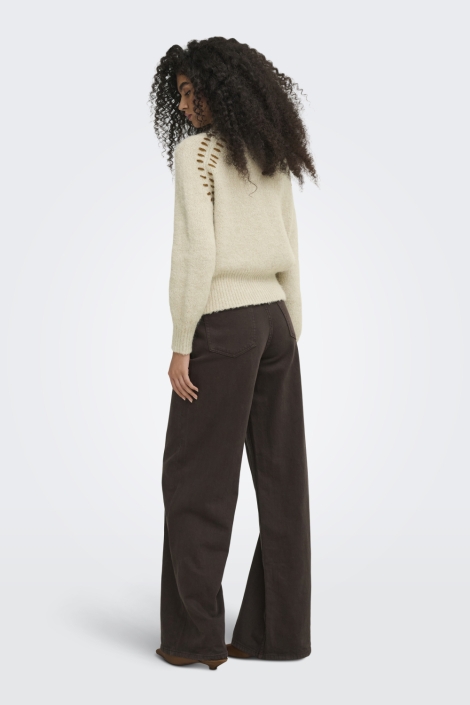 Jacqueline de Yong beige dames vest | Model