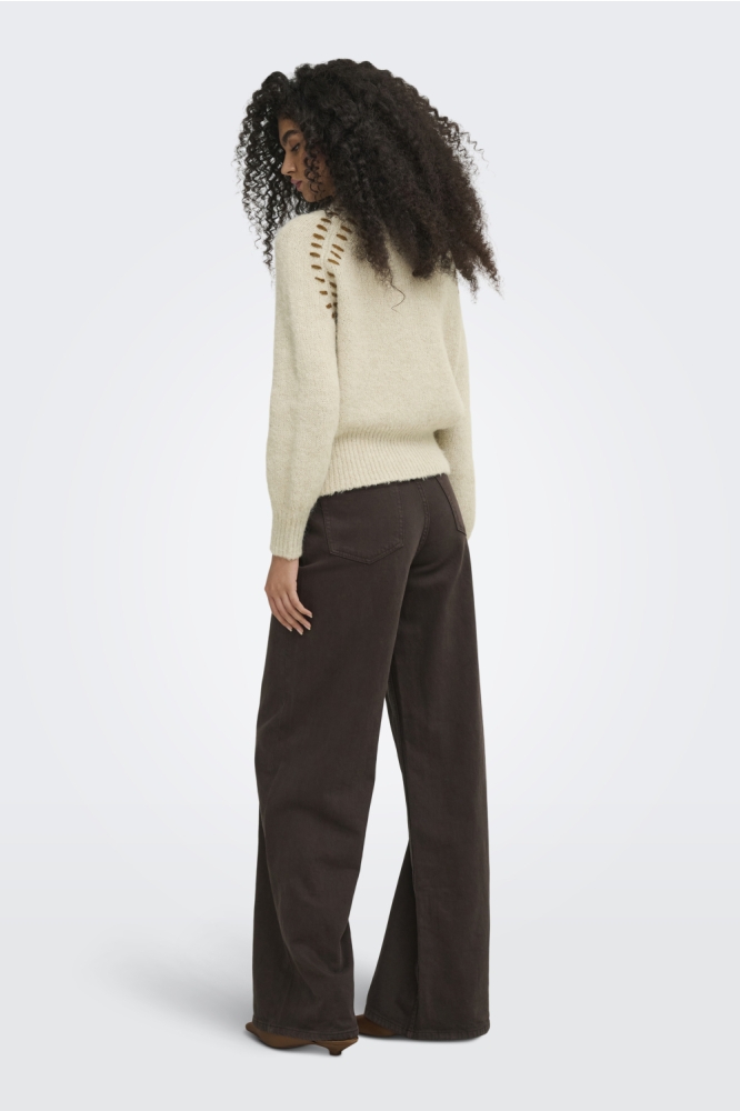 Jacqueline de Yong beige dames vest | Model