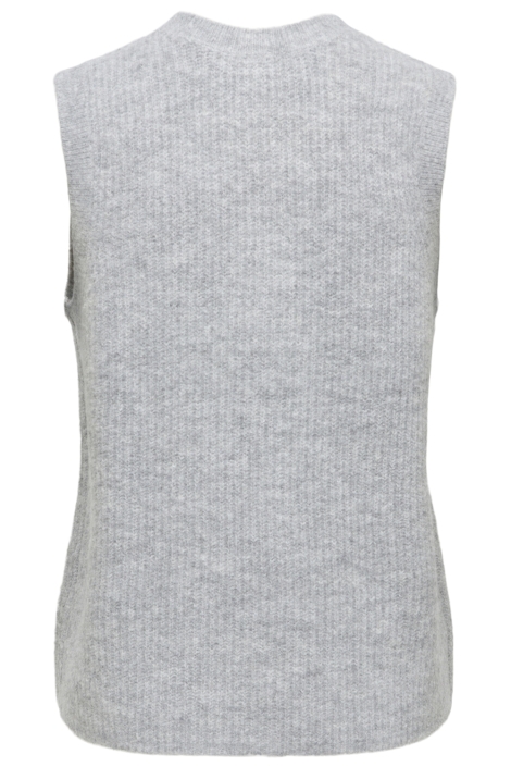 Only grijze dames vest | Achteraanzicht