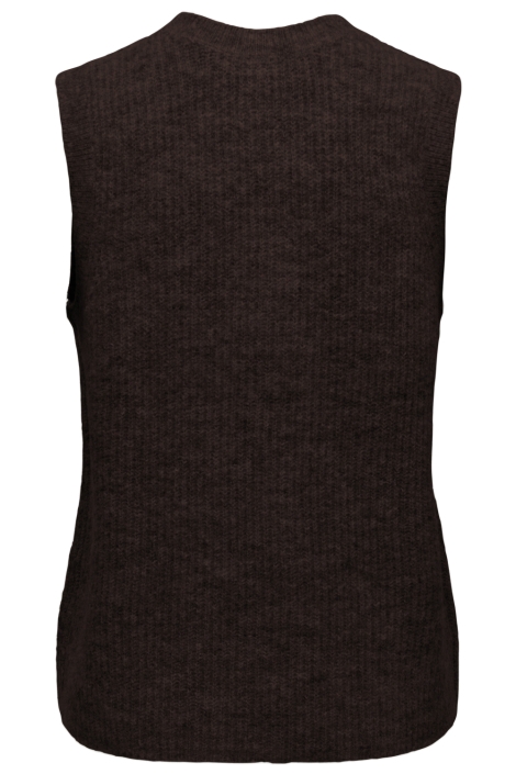 Only bruine dames vest | Achteraanzicht